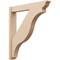 Ekena Millwork 6-in W x 36-in D x 40-in H Funston Trad Rough Cedar Woodgrain TimberThane Outlooker, Primed Tan OUTUR060X36X40FST04RCPR - alternate 1